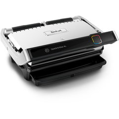 TEFAL Gratar electric OptiGrill Elite XL GC760D30, 16 programe de gatit, placi 40x20cm, termostat reglabil, negru/inox, 2200W
