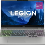 Laptop Lenovo Gaming 15.6'' Legion 5 15ARH7H, FHD IPS 165Hz, Procesor AMD Ryzen™ 7 6800H (16M Cache, up to 4.7 GHz), 16GB DDR5, 512GB SSD, GeForce RTX 3070 8GB, No OS, Cloud Grey, 3Yr Onsite Premium Care