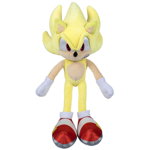 Jucarie de plus Sonic the Hedgehog - Super Sonic, 35 cm