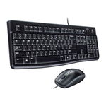 Kit tastatura + mouse USB Negru MK120, Logitech 920-002562