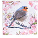 Servetele Bird, 33x33 cm, 20 buc, hartie, maro/albastru/portocaliu, Excellent Houseware