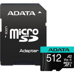 A-Data ADATA 512GB Premier Pro MICROSDXC, R/W up to 100/80 MB/s, with Adapter