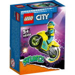 LEGO® City - Motocicleta de cascadorie cibernetica (60358), LEGO®