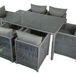 Set mobilier de gradina, Jumilla, Mana, Gri deschis