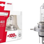 Set becuri cu halogen H4 12V 60   55W LumiTec SILVER + 100% DUO BOX