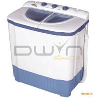 Masina de spalat rufe semiautomata Albatros WMS 4.5P, 4.2 kg, 3 kg stoarcere (Alb/Albastru), ALBATROS