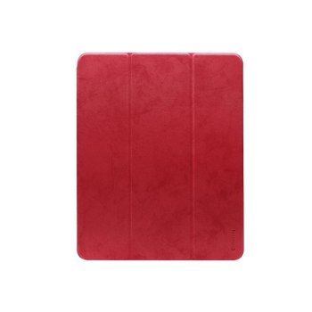 Husa iPad Pro 11 inch Comma Leather Case Red (pencil slot)