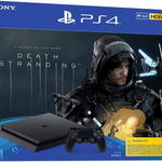 Consola SONY PlayStation 4 Slim (PS4 Slim) 1TB, Jet Black + joc Death Stranding