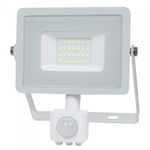 REFLECTOR LED SMD 20W 6400K IP65 CU SENZOR MISCARE - ALB, V-TAC