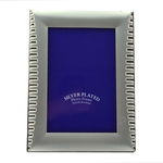 Rama foto decorativa Bern White, 13x18 cm, suport fixare birou, metalica, 