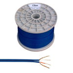 Rola cablu 2 x RCA, 3 mm, Albastru, General