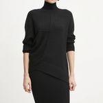 Armani Exchange pulover din amestec de lână femei, culoarea negru, cu turtleneck, 6DYM1H YM1RZ, Armani Exchange