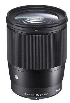 Obiectiv Sigma Canon EF-M 16mm F1.4 (C) DC DN, montura Canon EOS-M, Autofocus (Negru)