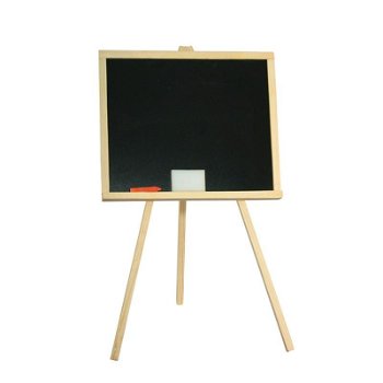 Tablita pentru creta, 83.5x49 cm, cadru lemn, suport fixare, negru, PRC