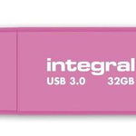 Stick USB Integral Neon, 32GB, USB 3.0 (Roz)