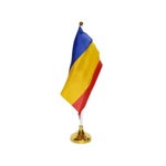 Steag Birou cu Suport Romania 15x21 cm, Roben Toys