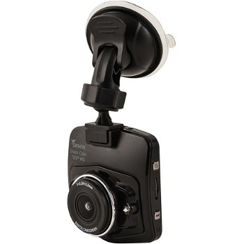 Camera Auto DVR Siskin HD Dash Cam, rezolutie HD, ecran 2.5 inch, memorie 16GB, Negru