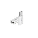 Adaptor microUSB la Type-c Xiaomi/Huawei/Lenovo argintiu, Compatibil