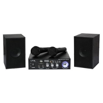 Set Karaoke Amplificator Usb 2mic+2 Boxe Model Nou