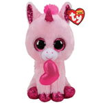 Jucarie din plus Ty, unicornul cu inimioara Darling, 24 cm