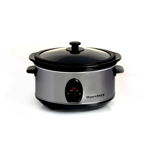 Oala electrica slow cooker cu capac sticla termorezistenta, Hausberg HB 1300, 3.5 L, 200 w, Tenq.ro