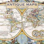 Antique Maps - 2024 Square Wall Calendar 