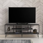 Comoda TV Eze, Crem - Alb - Maro - Gri, 120 x 45 x 30 cm, Kalune Design