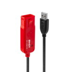 Cablu Extensie USB 2.0 tip A - USB 2.0 tip A 8m  Negru, Lindy