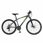 Bicicleta MTB Carpat C2670C, 26 inch, cadru aluminiu, 21 viteze, gri/ rosu