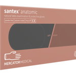 Manusi din latex nepudrate lungi si groase Santex Anatomic PF 100buc/ cutie, 
