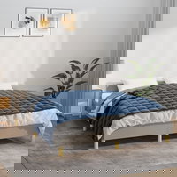 vidaXL Patura grea albastru 152x203 cm 11 kg textil