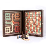 Set Manopoulos (4 in 1) sah, Table, Ludo Snakes 34 x 34 cm - 4 CULORI, Manopoulos