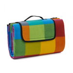 Patura picnic fleece cu maner, 150x180 cm, Rainbow, Heinner