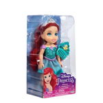 Papusa cu sclipici si pieptene 15 cm Disney Princess, Disney Princess