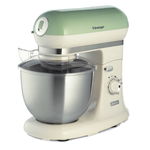 Mixer cu bol Ariete Vintage, 1000 W, bol detasabil 5.5 l, 10 viteze + Pulse, Crem/Verde