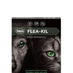 PESS Flea-Kil Zgarda antiparazitara caini si pisici talie mica 35 cm + Bio Sampon caini, pentru descurcarea blanii 200 ml, PESS