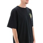 RHUDE Moonllight Tropics Print T-Shirt VTG BLACK