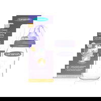 Biberon din sticla cu tetina Lansinoh - NaturalWave, 160 ml