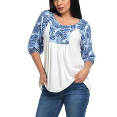 Bluza platca imprimeu paisley, Eranthe