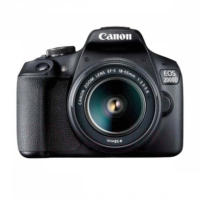 Camera foto Canon EOS-2000D kit, obiectiv EF-S 18-55mm f|3.5-5.6 IS II 24.1MP