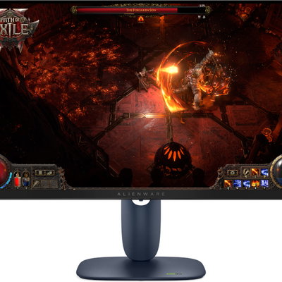 Monitor Gaming LED VA Alienware AW2725DM 27'', QHD (2560x1440), 180Hz, 1ms, AMD FreeSync, NVIDIA G-SYNC Compatible, HDMI , Display Port, Pivot, VESA, gri