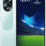Smartphone Oppo A58, 128GB, 6GB RAM, Dual SIM, 4G, Tri-Camera, Dazzling Green, Pachet UEFA Champions League, Oppo