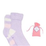 Imbracaminte Femei Minx NY Lush N Plush Socks - Pack of 2 LIGHTPASTEL PURPLE