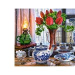 Puzzle Castorland 1500 Marcus Rodriguez : STILL LIFE WITH TULIPS
