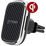 Suport auto PITAKA MagMount Qi Wireless Air Vent Mount, Negru, Pitaka