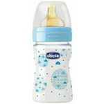 Biberon Chicco WellBeing PP boy 150ml t.c. flux normal 0+luni 0BPA, CHICCO