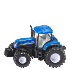 Jucarie Metalica Tractor New Holland T7070 cu Cisterna Siku 1945 Scara 1 50