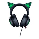 Casti gaming Kitty Edition Kraken Razer, 50 mm, microfon incorporat, Verde/Negru