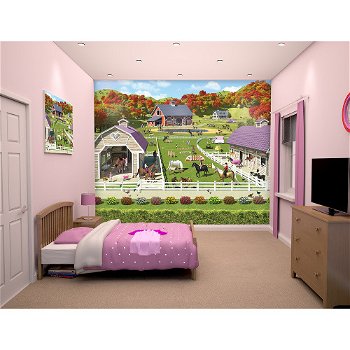 Tapet pentru Copii Horse and Pony Stables Walltastic WLT_40113