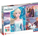 Puzzle Clementoni Disney Frozen, 3 x 48 piese, Clementoni